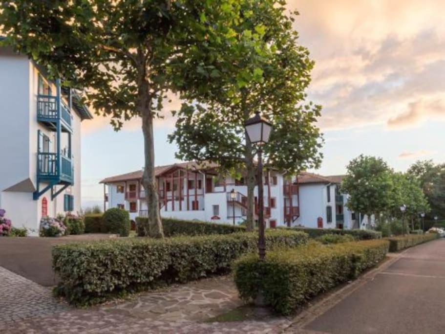 T1 Bis Avec Piscine Vue Golf Et Montagnes Apartment Arcangues Bagian luar foto